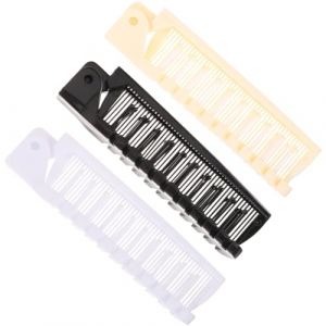 jojofuny Lot de 3 Brosses &agrave; Cheveux Pliables de Voyage Petites Brosses Portables pour Paquet &agrave; Main Couleurs Noir Beige et Blanc Compactes et L&eacute;g&egrave;res pour D&eacute;placements et Utilisation (Merlun, neuf)