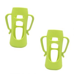 2 Pièces Manchon En Silicone Pour Biberon 240Ml - Protection Anti-Brûlure Et Confort Pour Bébé Housse Flexible Et Pratique Idéale Pour La Maison Et Les Sorties (Busk Sunset, neuf)