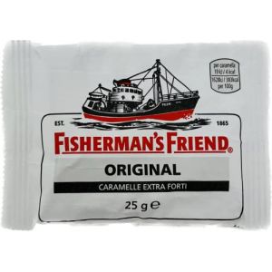 FISHERMAN'S Extra Forte Busta Bianca pz 24 - Original Strong la Caramella al Mentolo Eucalipto più forte in sole 4 calorie (Joytaly, neuf)