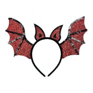alloneslife Bandeau d'oreille pour femme, bandeau diable festif, accessoires photo d'Halloween, bandeau de fête, bandeau amusant pour festivals de musique (rouge) (JINGYIKEJIGS, neuf)