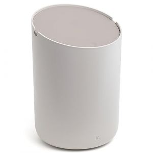 Kazai.&reg; Mini-Poubelle de Salle de Bain 'Tove' - 1,5L | Petite Poubelle WC | Pour Salle de Bain, Cuisine, Bureau ou table | Antid&eacute;rapante, Seau Int&eacute;rieur | Taupe (clair), Taupe (mtc commerce GmbH, neuf)