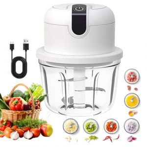 YdseozOA Hachoir &eacute;lectrique de cuisine, hachoir &eacute;lectrique &agrave; oignons 350 ml, charge USB, hachoir &agrave; oignons sans fil, adapt&eacute; aux oignons, fruits, noix, viande, ail (Ydseoz, neuf)