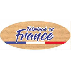 Affichesstore 30319 - Lot de 120 Stickers - 20 Feuilles de 6 Étiquettes Adhésives L57 H22 mm - Autocollants Ovales - Fabriqué en France sur Fond Kraft (AFFICHESSTORE, neuf)