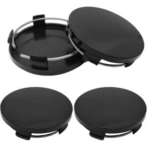 4Pcs Car Cache Moyeu pour Peugeot Coupe 207/307 /406/407 /9x8 /e-Legend/RCZ, Centre de Jante Capuchons De Centre Enjoliveurs De Roue Voiture Accessoires,Black-60mm (DAN DAN STORE, neuf)