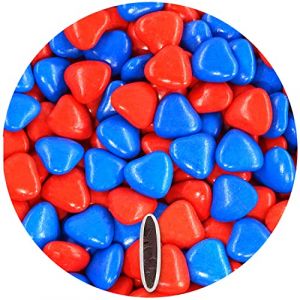 EinsSein 1kg Dragees mariage au chocolat cœur Mix médium rouge-bleu brillant dragées baptême communion amandes feter et recevoir fêter de fete couleur pas cher aux bombe tag voir mes etui contenant (Shopingeneur, neuf)