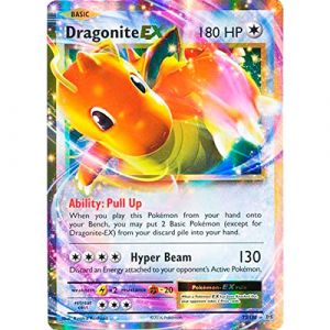 Cartes Pokemon Géantes Promo, Carte GX, VMAX, EX, Vstar ou V, Lettre Jumbo Taille XXL, Lettre de Boîte Promotionnelle Pokemon, Lettre Officielle Langue Anglaise (Dragonite EX 72/108) (Friki Monkey, neuf)