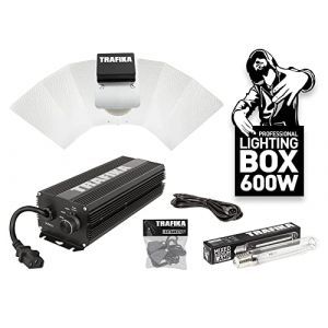 TRAFIKA KIT LUMINAIRE CULTURE BALLAST NUM&Eacute;RIQUE 600W: BALLAST NUM&Eacute;RIQUE 600W + AMPOULE + 4M C&Acirc;BLE + POULIES + R&Eacute;FLECTEUR/KIT &Eacute;CLAIRAGE/BALLAST &Eacute;LECTRONIQUE (HYDROZONE, neuf)