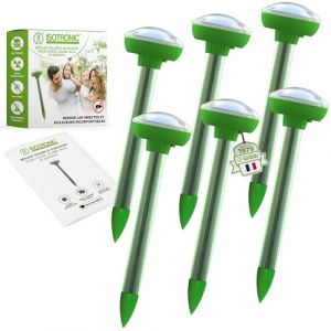 ISOTRONIC Répulsif Solaire à Visser - Répulsif Anti-Taupes pour Le Jardin - Répulsif Contre Les Taupes - Répulsif Contre Les campagnols (6) (Internetz24, neuf)
