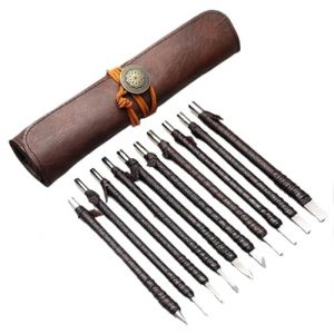 ZSjing Professionnel 3/8/10 Pièces en Acier Au Tungstène Sculpture sur Pierre Outils À Main Ensemble Sculpture sur Pierre Ciseau Ensemble Outil De Sculpture sur Bois(10PCS) (YYING STORE, neuf)