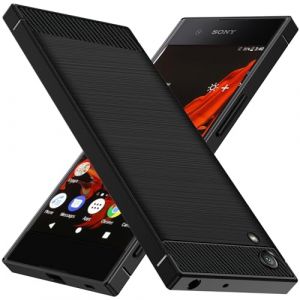 ivoler Coque Silicone pour Sony Xperia XA1 Plus, [Protection Antichoc Militaire] Étui de Protection, Mince Souple TPU Anti-Rayures Dos Bumper Housse, Noir (AYRmall-AMFR, neuf)