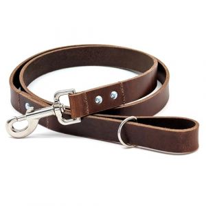 Ashford Ridge Laisse pour Chien en Cuir Pleine Fleur Fabriqu&eacute;e en Angleterre - Marron Antique Petit (1m) (HotShuffle, neuf)