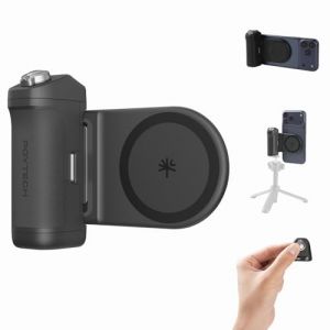 PGYTECH MagCam 2 Poign&eacute;e pour Smartphone, Kit Modulaire 3-en-1, T&eacute;l&eacute;commande Bluetooth, Poign&eacute;e de Charge et Support MagSafe sans Fil, pour iPhone 12&ndash;17/Android 14 (Noir) (PGYTECH-SELECT, neuf)
