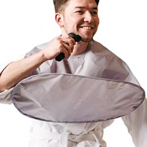 Tondeuse &agrave; barbe &ndash; Tablier de rasage 3D st&eacute;r&eacute;oscopique | Bavoir de rasage | Attrape-poils du visage | Cape de coupe de cheveux pour homme, mari, f&ecirc;te des p&egrave;res pour homme pour voyager et salle de bain (RunpeVexium, neuf)