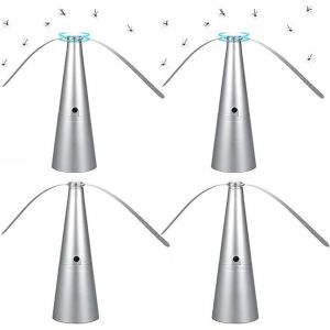 R&eacute;pulsifs Anti-Mouches, 4 Pi&egrave;ces Ventilateur Anti Mouche, Electrique Chasse Mouche De Table, Ventilateurs Anti-Mouches Silencieux, Pour Maison D&icirc;ner, Pique-Nique Exterieur/Interieur (lantmyc, neuf)