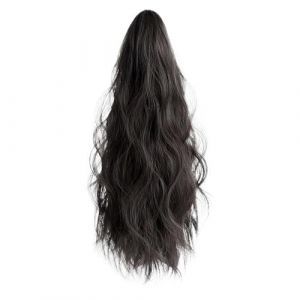 Queue de cheval Postiche Synthèse Naturelle Vague Bouclée Griffe Queue de Cheval Perruque Queue de Cheval Perruque Queue de Cheval Féminine Petites Saisons avec Eau Ondulée Queue de Cheval Extension (yangyanggongsi, neuf)