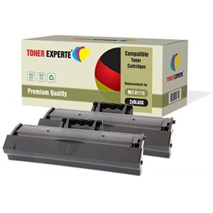 TONER EXPERTE Pack 2 Compatibles MLT-D111S Cartouches de Toner pour Samsung Xpress SL-M2020, M2020W, M2021, M2021W, M2022, M2022W, M2026, M2026W, M2070, M2070W, M2070FW, M2070F, M2071, M2071W, M2078 (Toner Experte, neuf)