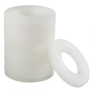 FOMGIIN Rondelle Plastique M20 x 35 mm, 10 pièces Rondelles Plates en Nylon, Rondelles Plastique de Petit Diamètre Extérieur, Rondelle Entretoise pour Machines Appareils électriques Plombiers (FOMGIIN, neuf)