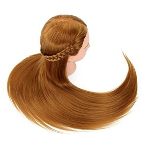 Gatuida T&ecirc;te Mannequin Coiffeur Homme pour Entra&icirc;nement Cheveux Naturels Longs Mod&egrave;le Dexercice Cosmetologie pour Coupe et Coiffure Pratique pour &Eacute;tudiants et (Brandon Zou, neuf)