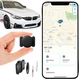Traceur Localisateur D&rsquo;Objets Bluetooth, A- IR tag Traceur magn&eacute;tique cach&eacute; pour Voiture sans Frais mensuels, No SIM, Traceur GPS Voiture, GPS Tracker pour Enfants Animaux avec Goo- gle Find My Device (PnxA17, neuf)