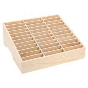 Operitacx Boîte de rangement en bois à 36 compartiments pour salle de classe, bureau, école, support téléphone portable, boîte rangement (Kelly Mei, neuf)