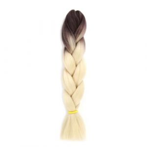 LYVQZPWLRla mode synthétique, Extensions de cheveux synthétiques tressés de 61 cm for femmes, coiffures à faire soi-même, jaune, orange, blond(M31) (KanHuaDeY, neuf)