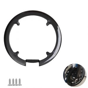 Kahaybeall Couvre-Chaîne de Vélo en Plastique, Protège Chaîne Résistant pour Pédalier, Garde Chaîne de Vélo avec 8 Trous pour Vélo à 42 et 44 Dents, Couvercle de Pignon de Vélo, Noir (DaFuGuangZhi, neuf)