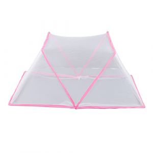 Tente de Moustiquaire pour Bébé, Tente de Moustiquaire D'installation Gratuite Portable Pliable, Ventiler la Tente de Moustiquaire de Chambre D'été pour les étudiants de Bébé Enfants(Rose) (Voshowylor, neuf)