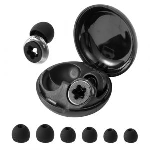 Bouchons d’Oreilles pour Dormir,Boules Quies Réutilisables,28 dB SNR,Bouchons d oreilles Anti Bruit pour Bloquer le Ronflement, Voler, étudier, Travailler (Noir) (Spring Grace kft, neuf)