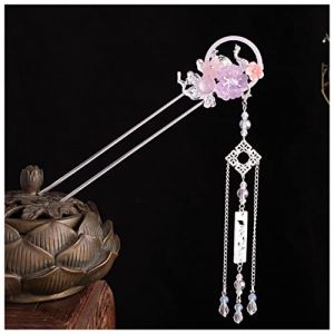Épingle À Cheveux Vintage Perle Tassel Coiffure Hanfu Cuisson Coiffe Coiffure Fleur Coiffure Orientale Ornement Traditionnel Traditionnel Ornement Épingle À Cheveux Mariage(A) (钟祥市微琼维商贸有限公司, neuf)