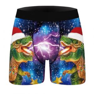 G&eacute;n&eacute;rique Calecon Personnalise Homme, Homme Calecon No&euml;l, Sport Boxer Homme Coton Pas Cher Rigolo Noel Calecon Microfibre Shorty Transparent sous-V&ecirc;tements, Cale&ccedil;on de nouveaut&eacute; Personnalis&eacute; (LIBJDI, neuf)