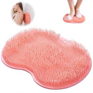 Paillasson Douche, frotteur de Douche pour Pieds et Dos, Pad de Massage, Brosse &agrave; Pieds, Nettoyeur de Massage avec ventouses antid&eacute;rapantes, Pad de Massage en Silicone, ventouses Bad Massager Pad (A) (Zoxoboo, neuf)