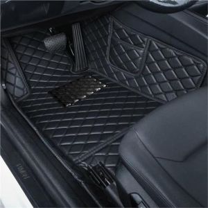 SRQORT Tapis Voiture Tapis Sol Voiture Personnalisés pour Nissan pour Qashqai J11 2014-2017 Tapis Voiture en Cuir Luxe Hommes Et Femmes Couverture Complète Tapis Sol Voiture(L Black) (Purchase Lucky  EU, neuf)
