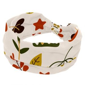 Bandeau doux et large avec motif feuilles de champignon Happy Thanksgiving pour femmes et filles, bandeau extensible nou&eacute;, bandeau de sport tendance pour entra&icirc;nement, yoga, gym, course &agrave; pied (Galens, neuf)