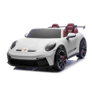 Beneo Motors 4x4 Voiture &eacute;lectrique Enfants 24V 2 Places Porsche 911, Blanche, 4 x 200W Moteurs, Batterie Lithium, t&eacute;l&eacute;commande parentale 2,4 GHz, Suspension, USB/AUX, phares LED, Licence Officielle (MiPrimerCoche, neuf)