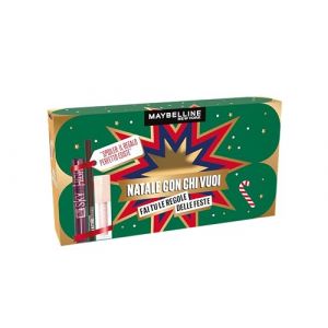 Maybelline New York Coffret Cadeau Mascara, Crayon pour les Yeux et Gloss Collection No&euml;l avec Chi Vuoi 2024, Sky High Mascara, Eyeliner Lasting Drama, Lifter Gloss (CorpoeCapelli, neuf)