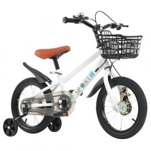 homewell V&eacute;lo enfant 12/14/16 pouces pour filles et gar&ccedil;ons de 2 &agrave; 8 ans, v&eacute;lo pour enfants avec roues stabilisatrices et panier, v&eacute;lo pour tout-petit avec garde-boue av./arr., v&eacute;lo, v&eacute;lo enfant (A (muxixi, neuf)