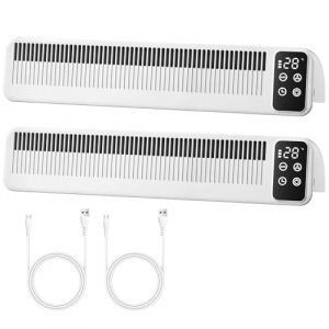 Esjay Ventilateur Radiateur Chauffage pour Am&eacute;liorer la Distribution de la Chaleur et &Eacute;conomiser l'&Eacute;nergie, Ventilateur de Radiateur 2 Modes (2 Pi&egrave;ces, Blanc) (Esjay, neuf)