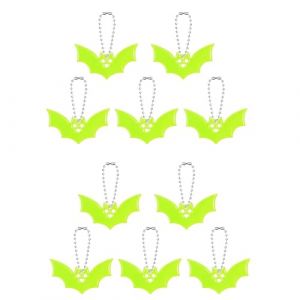 VYNZOR 10&times; Porte-cl&eacute;s r&eacute;fl&eacute;chissants pour enfants &ndash; Accessoires de s&eacute;curit&eacute; pour cartable sac &agrave; dos manteau v&eacute;lo &ndash; Forme chauve-souris pour meilleure visibilit&eacute; (Shophaomall Store, neuf)