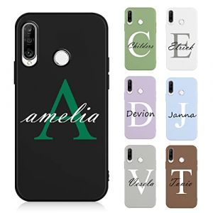 Yoedge Coque Personnalisée pour Honor 90 Pro Huawei P20 Lite P30 Lite P30 Pro P Smart 2019, Personnalisable avec Initiale & Texte Nom, Mince Souple TPU Antichoc Bumper Protection Custom Housse Étui (MAIKE THOMSEN, neuf)