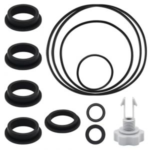 Kit de Réparation pour Pompe à Filtre à Sable pour Intex, Rechange pour Pompe à Filtre à Sable, Comprenant 1pcs Soupape de Décharge d'air 11pcs Joints Toriques pour Différentes Pièces (TULIP-EU, neuf)
