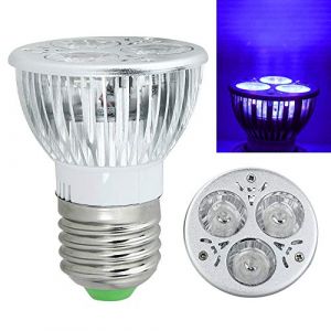 EBILUN Ampoule LED UV Violet 3 W E27/GU10/MR16 85-265 V/12 V (EBILUN EURO, neuf)