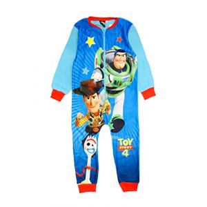 Disney Toy Story Combinaison pour garçon ou Filles, Pyjama en Polaire pour Enfant, Bleu, Taille 3-4 Ans (GladRags Online, neuf)