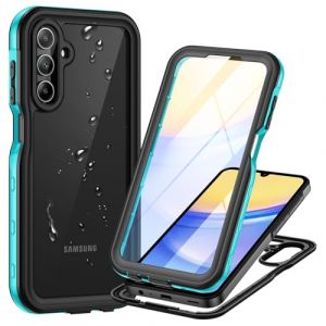 Focusor Coque pour Samsung Galaxy A15 &Eacute;tanche, [IP68 Imperm&eacute;able+Antichoc] 360 Full Body Integral avec Renforc&eacute;e Protection &eacute;cran Antipoussi&egrave;re Anti-Neige Waterproof Etui pour Samsung A15 4G/5G, Bleu (Focusor FR, neuf)