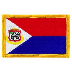 Akachafactory Patch &eacute;cusson brod&eacute; Drapeau Saint Martin marteen thermocollant Insigne Backpack (Akachafactory, neuf)