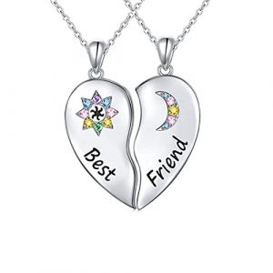 SURALIN 2 Pi&egrave;ces Collier D'amiti&eacute; Collier Bff pour 2 Fille Meilleurs Collier D'amiti&eacute; pour 2 Fille Amiti&eacute;（best friend） (DANTA-, neuf)