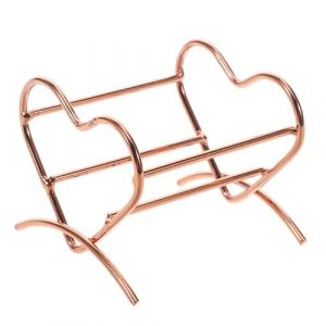 SOIMISS Support de Maquillage Forme de C&oelig;ur Organisateur &Eacute;ponge &agrave; Maquillage et Houppette Rack de S&eacute;chage Pratique pour et &Eacute;ponges Rose Dor&eacute; pour Vanity et Rangement de (Star-wish, neuf)