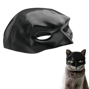 Masque pour Chat,Chauve-Souris de Chat,Masque de Chauve-Souris Noir Hilarant pour Chats, pour Accessoires F&ecirc;te Cosplay d'halloween (9cm) (Deppr, neuf)