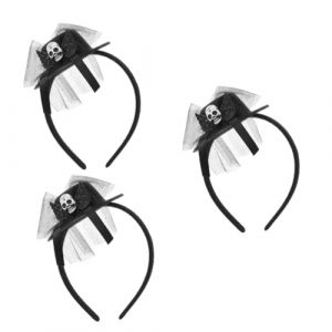 VALICLUD 3pièces Diadème Halloween Avec Design De Crâne Accessoire De Coiffure Pour Cosplay Et Fête Éléments Décoratifs Amusants Pour Célébrations (Sudersana, neuf)