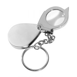 UYRVAPE Loupe de bijoutier Loupe Pliante en métal, Loupe Bijoutier, Loupe Grossissante Verre Bijoux Antiquités Lentille Oculaire, 10x Loupe de Poche, Pliable en Verre, Loupe Botaniste (XU YANG DE DIAN, neuf)