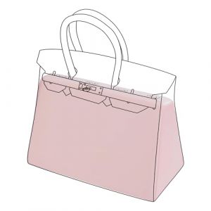 DGAZ Soie Coussin de Sac &agrave; Main Pour Sac &agrave; Main de Luxe Birkin 25/30/35/40, Organisateur de Sac &agrave; Main Soie, Femmes Organisateur de Sac &agrave; Main (BK25, Rose) (DGAZ fr.Store, neuf)